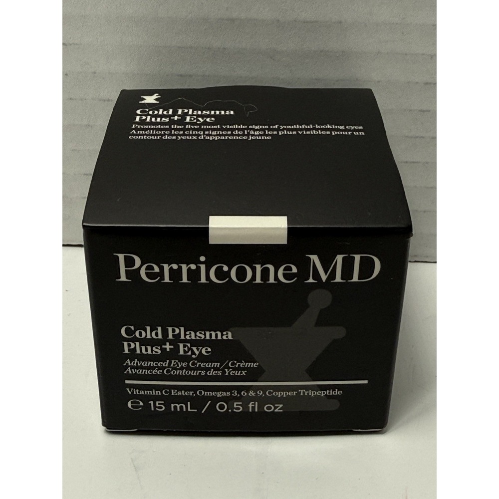 New Perricone MD Cold Plasma Plus+ Advanced Eye Cream |FULL SIZE 0.5oz | RV $110